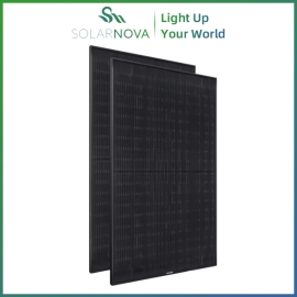 Tấm pin mặt trời toàn màu đen hiệu suất cao áp dụng công nghệ mới đem lại hiệu quả tốt trong quá trình sử dụng SOLARNOVA