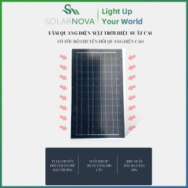 Tấm pin năng lượng mặt trời 120w mono, thiết kế dễ dàng, hiệu suất cao